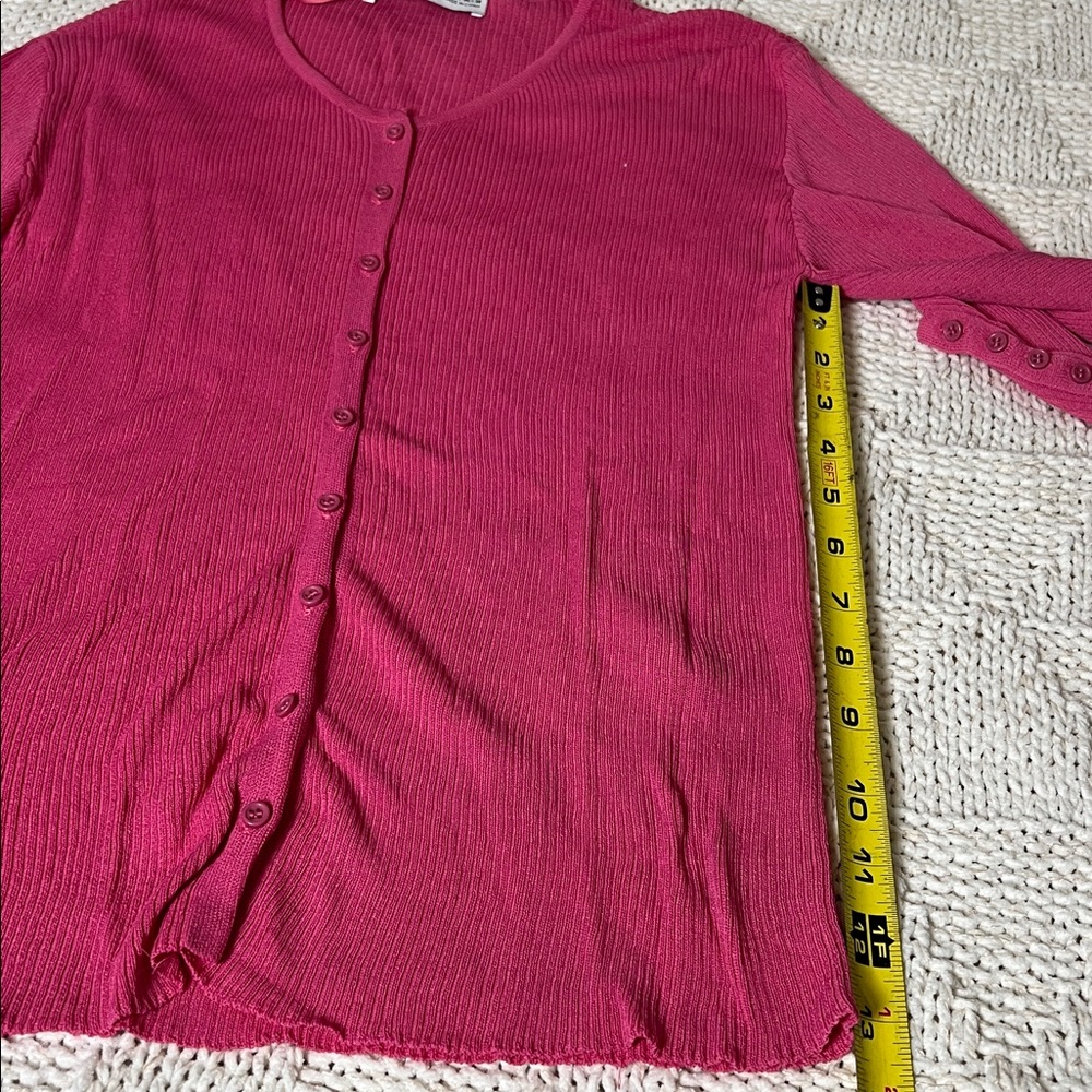 Zara Ribbed Button Up Cardigan - Picture 9 of 9
